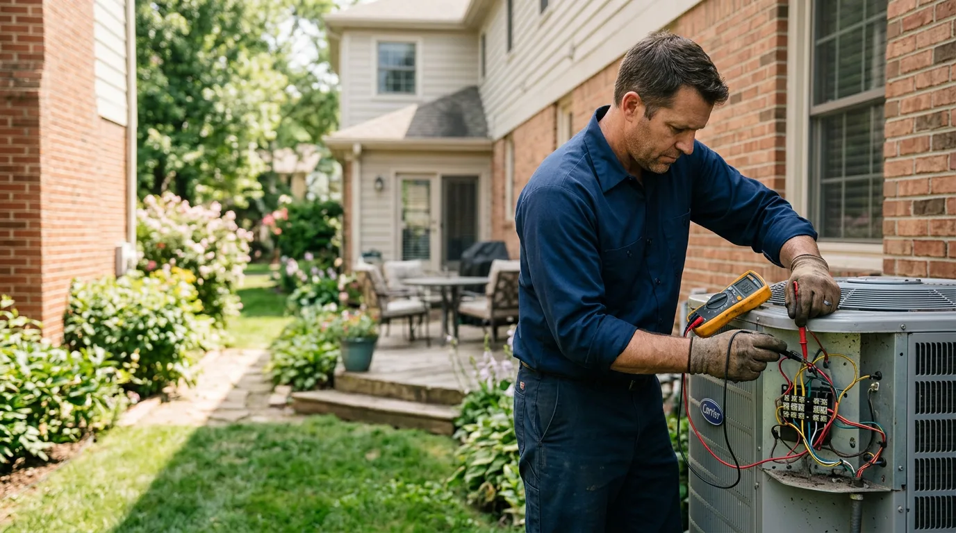 HVAC technician working near James Creek, PA